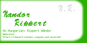 nandor rippert business card